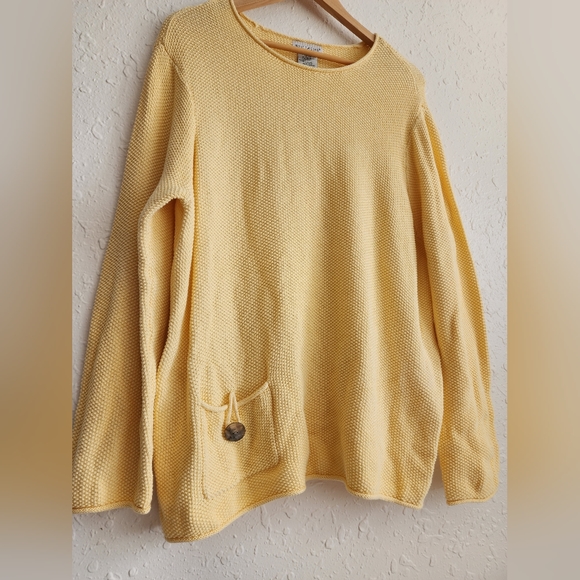 Vintage White Stag Knit Sweater Size 16/18 - Picture 2 of 3